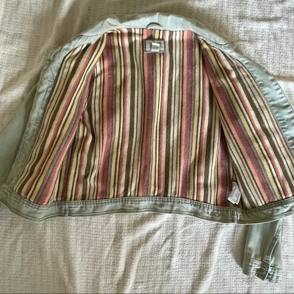 I LOVE H81 LOS ANGELES lined denim jacket, size M - Picture 6 of 9